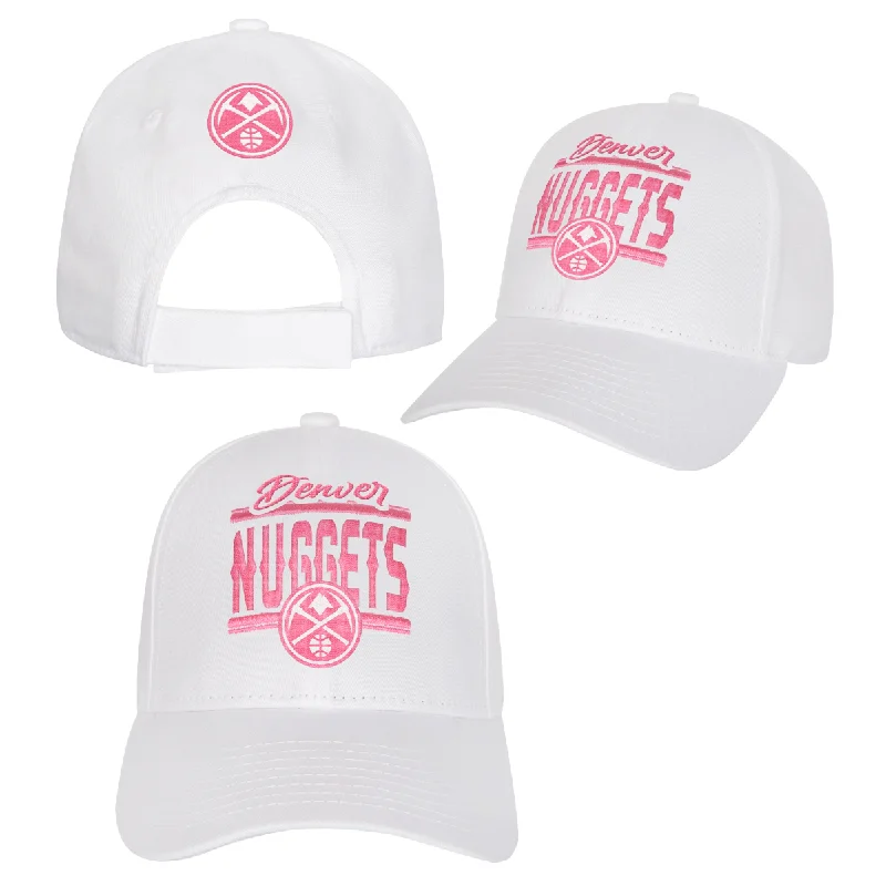 baseball hat touch -  Nuggets Girls White & Pink Hat