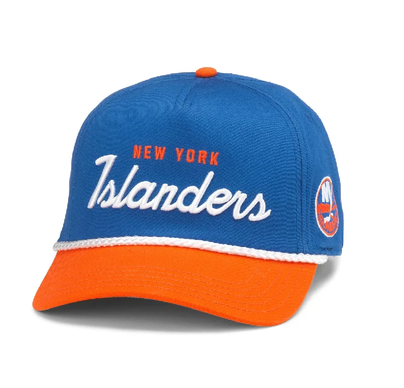 baseball hat path -  New York Islanders Roscoe Royal & Orange Snap Back