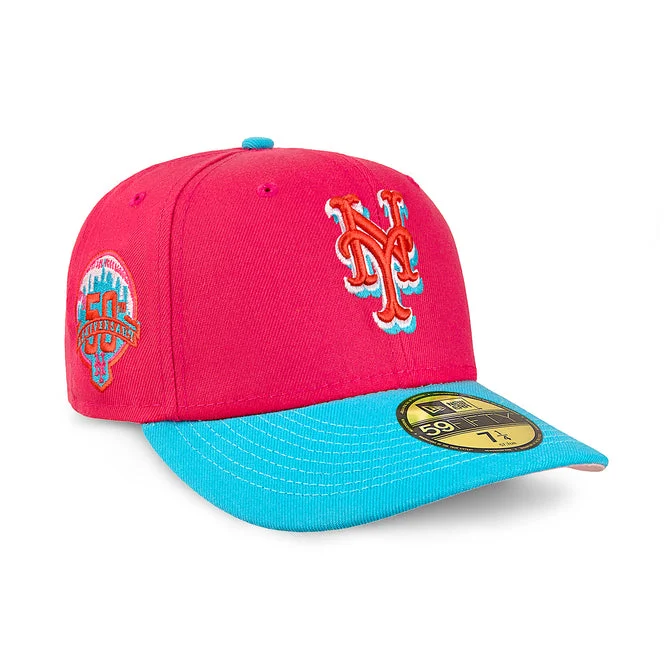 baseball hat live -  New York Mets Hot Pink & Teal 50th Anniversary