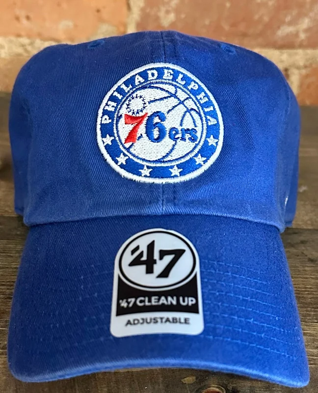 baseball hat hear -  Philadelphia 76ers Clean Up Hat - 47 Brand