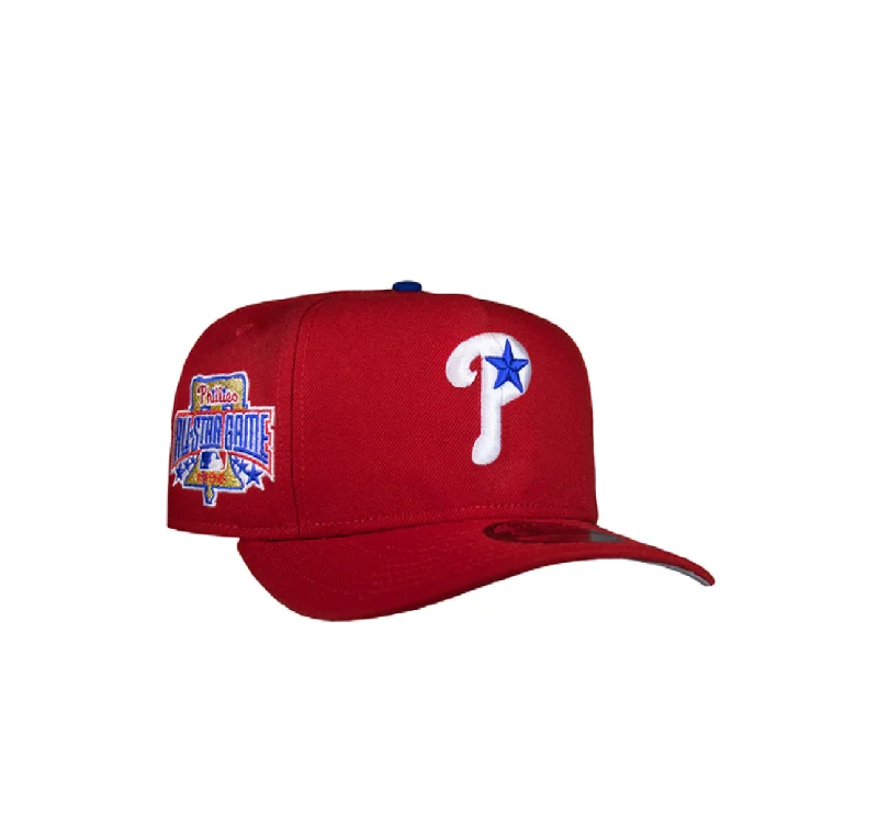 baseball hat bend -  Philadelphia Phillies All Red 950 AFrame 96 ASG Snap Back