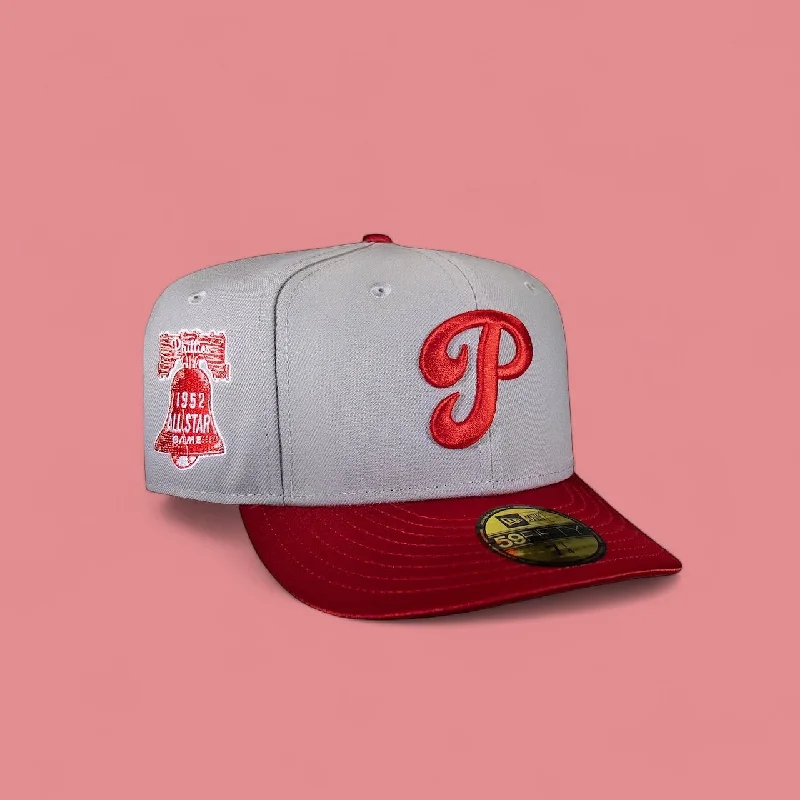 baseball hat glide -  Philadelphia Phillies Grey and Satin Red 52 ASG