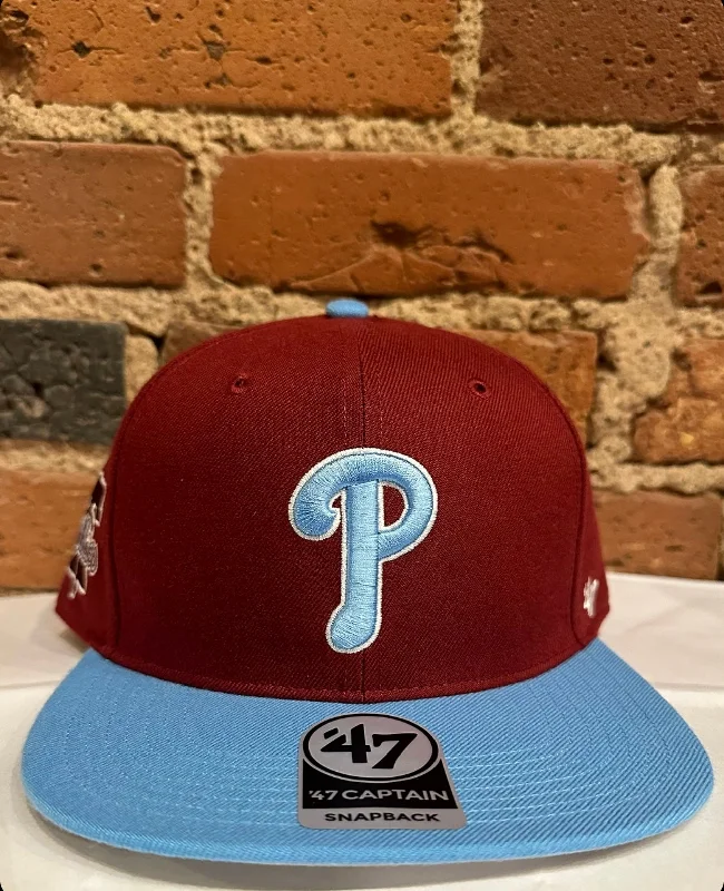 baseball hat tribe -  Philadelphia Phillies Two Tone Snapback Hat - 47 Brand