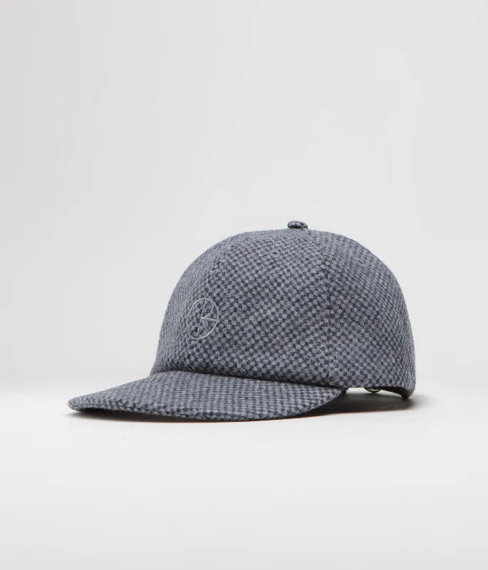 baseball hat drive -  Polar Wool Tom Cap - Blue Check