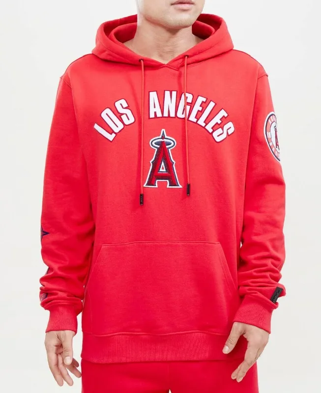 baseball hat trail -  Los Angeles Angels Red Hoodie