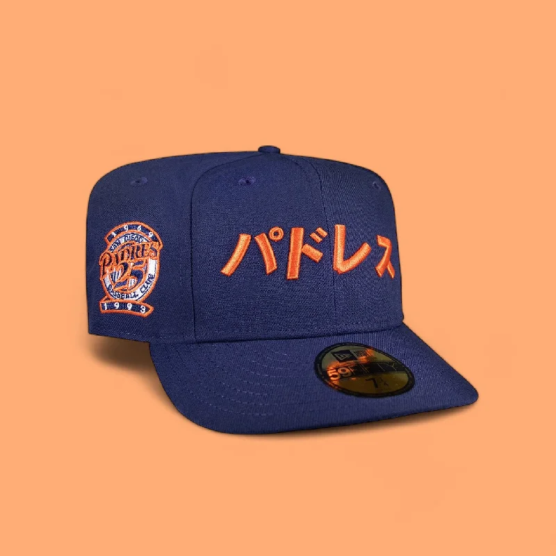 baseball hat craft -  San Diego Padres Navy Katakana 25 Years