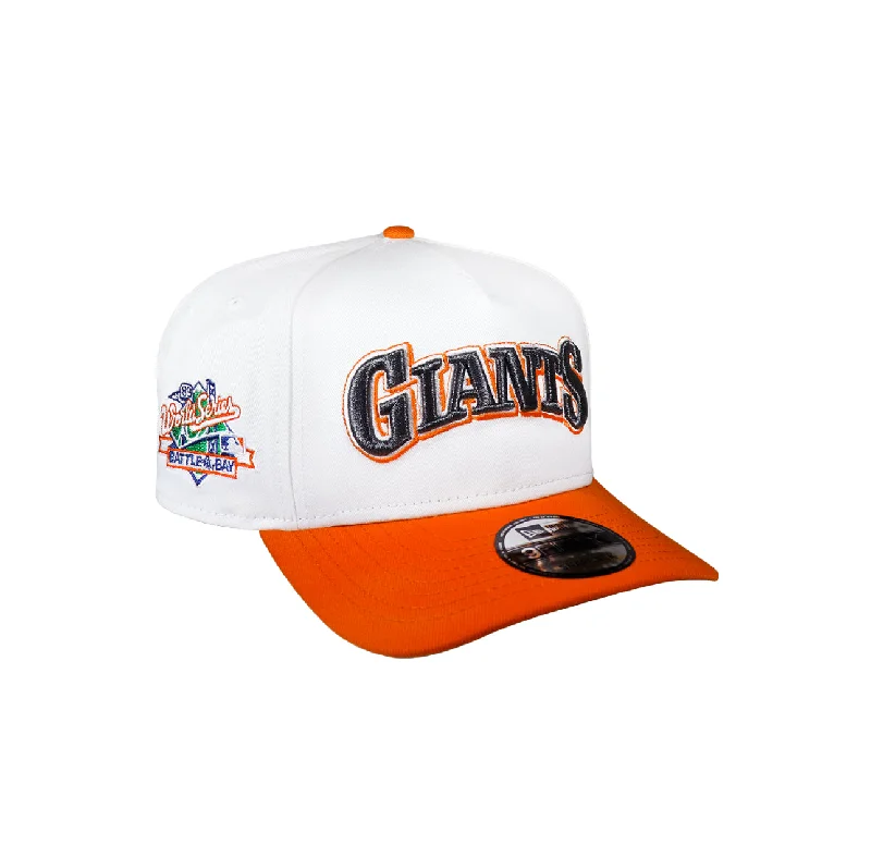 baseball hat ride -  San Fransisco Giants White and Orange 950 AFrame BOB Snap Back