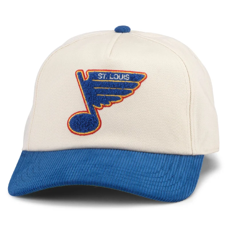 baseball hat road -  St. Louis Blues Burnett White & Blue Snap Back