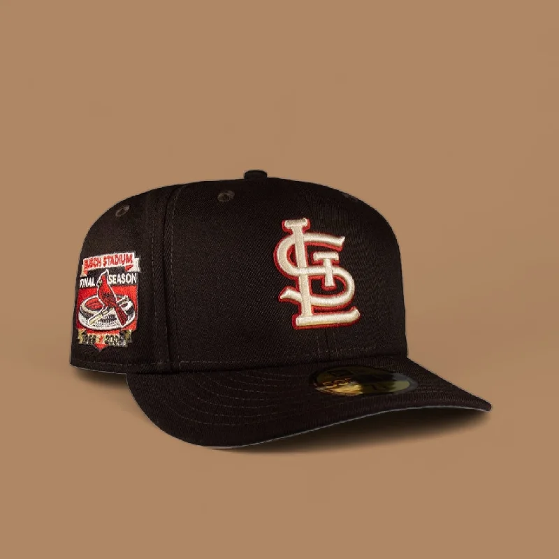 baseball hat squad -  St. Louis Cardinals All Dark Brown Busch Stadium Patch