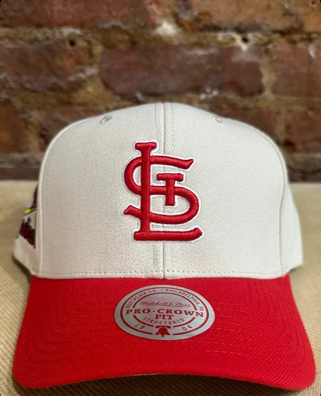 baseball hat track -  St. Louis Cardinals Pro Crown Fit Snapback Hat - Mitchell & Ness