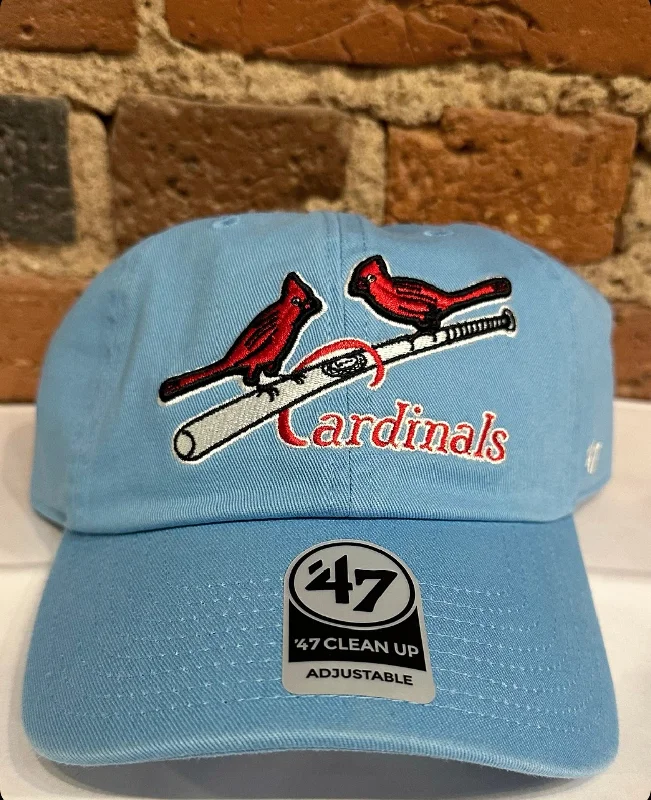 baseball hat roll -  St. Louis Cardinals Retro Logo Clean Up Hat - 47 Brand