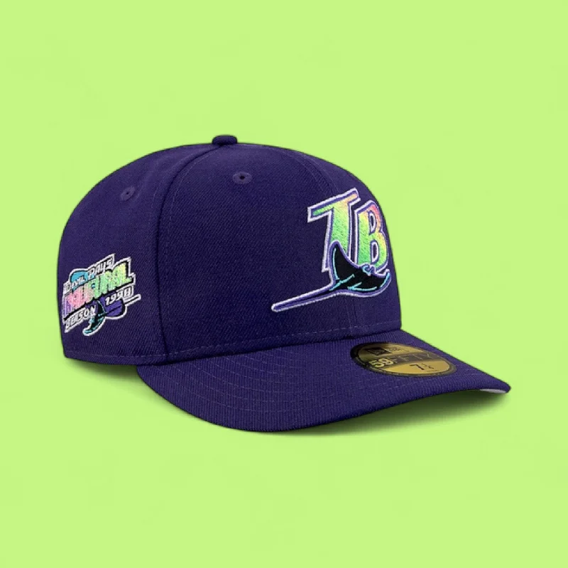 baseball hat be -  Tampa Bay Rays All Purple Inaugural Patch