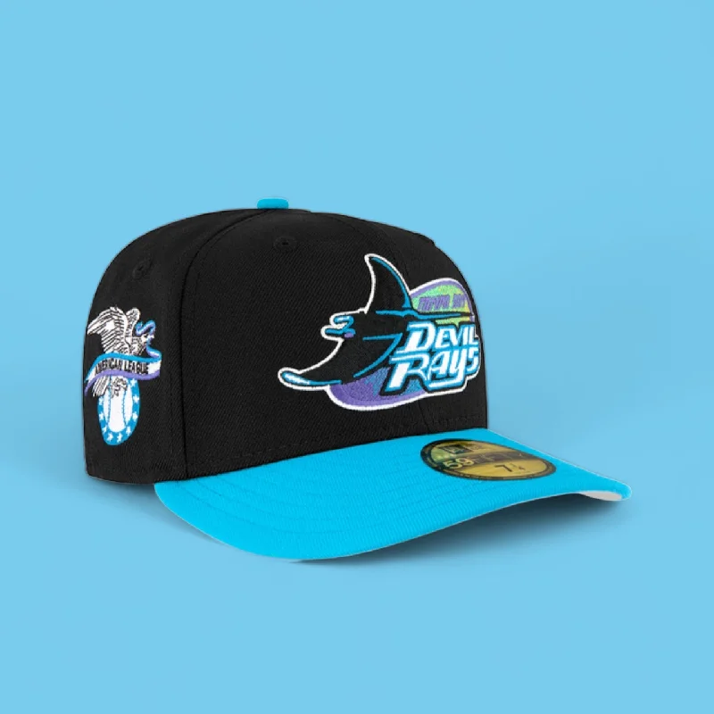 baseball hat fame -  Tampa Bay Rays Black and LIGHT Aqua Blue American League