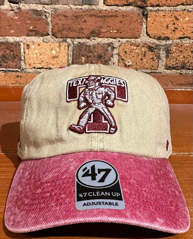 baseball hat wave -  Texas A&M Aggies Clean Up Hat - 47 Brand