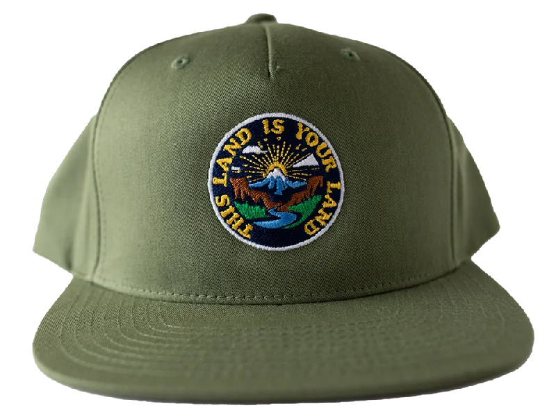 baseball hat form -  This Land is Your Land Green Hat