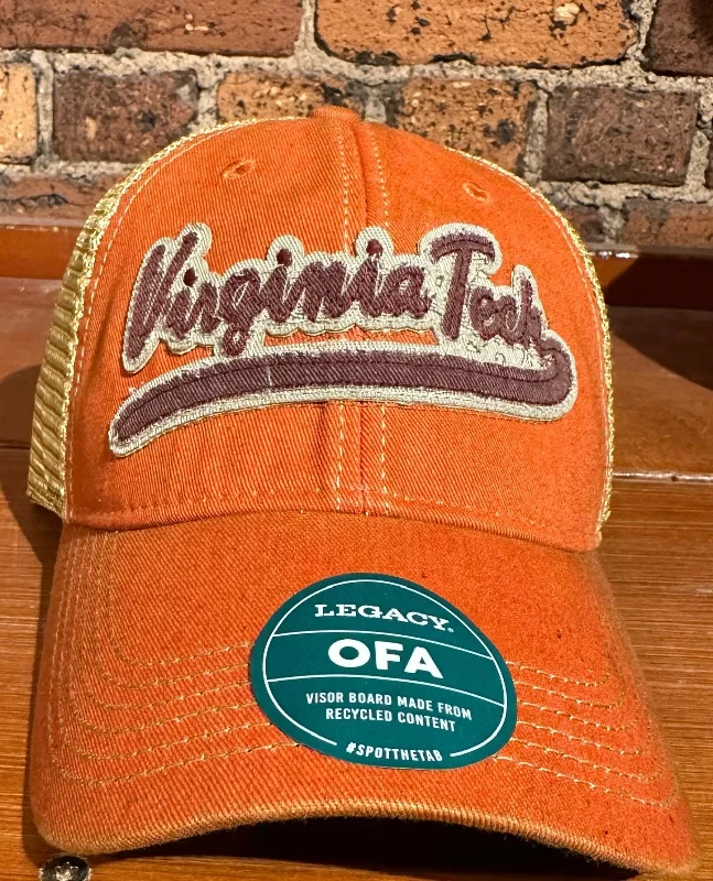 baseball hat one -  Virginia Tech Script OFA Trucker Hat - Legacy