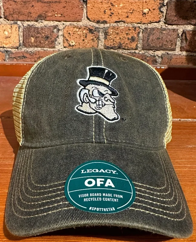 baseball hat me -  Wake Forest Demon Deacons Logo OFA Trucker Hat - Legacy