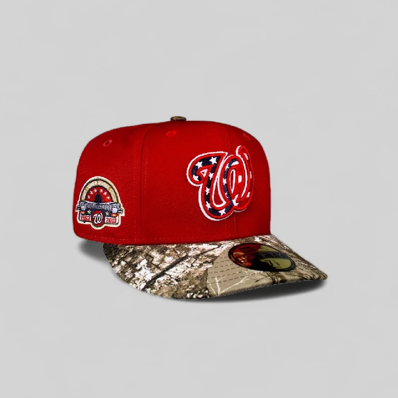 baseball hat everyone -  Washington Nationals Red & Real Tree Stadium Patch