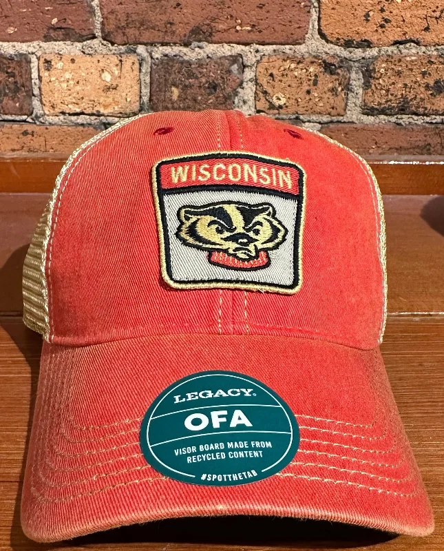 baseball hat turn -  Wisconsin Badgers Trucker Hat - Legacy