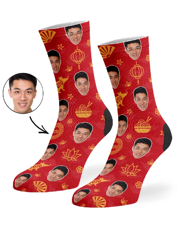 sock designs custom -  2021 Chinese New Year Socks