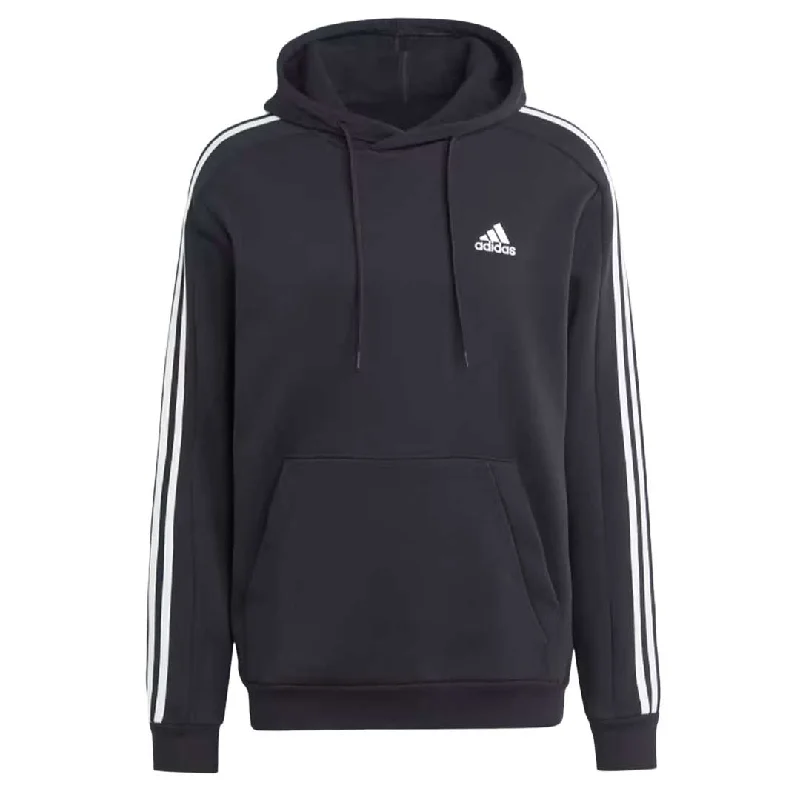 sock designs thermal -  adidas - Men's Essentials Fleece 3 Stripes Hoodie (IB4028)