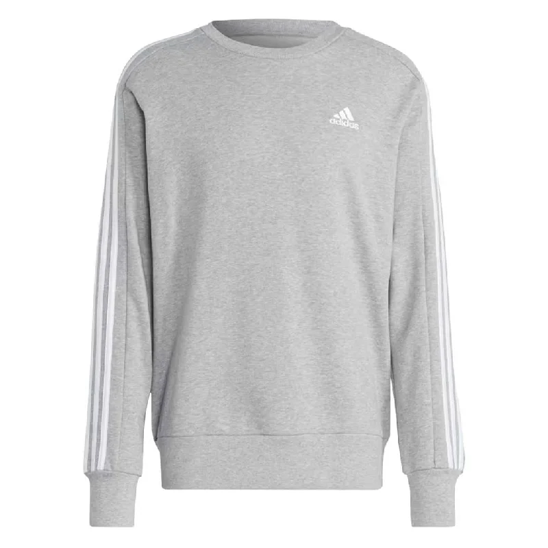 sock exchanges hiking -  adidas - Men's Essentials French Terry 3 Stripes Sweater (IC9319)