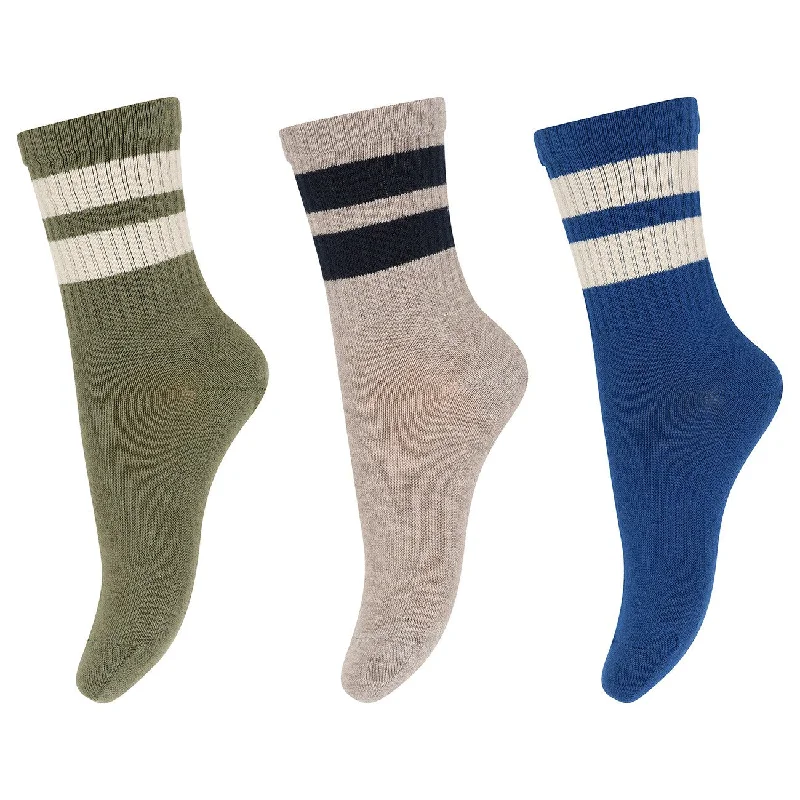 sock materials hiking -  Mp Danmark Anker socks 3-pack True Blue