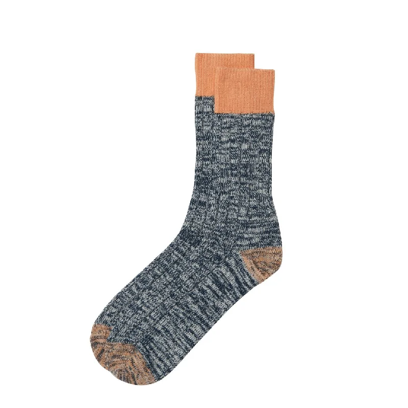 sock warranty custom -  Barbour Twisted Contrast Socks Navy Mix