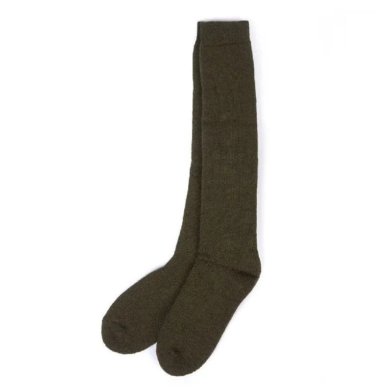 sock colors thermal -  Barbour Wellington Knee Socks Olive Green