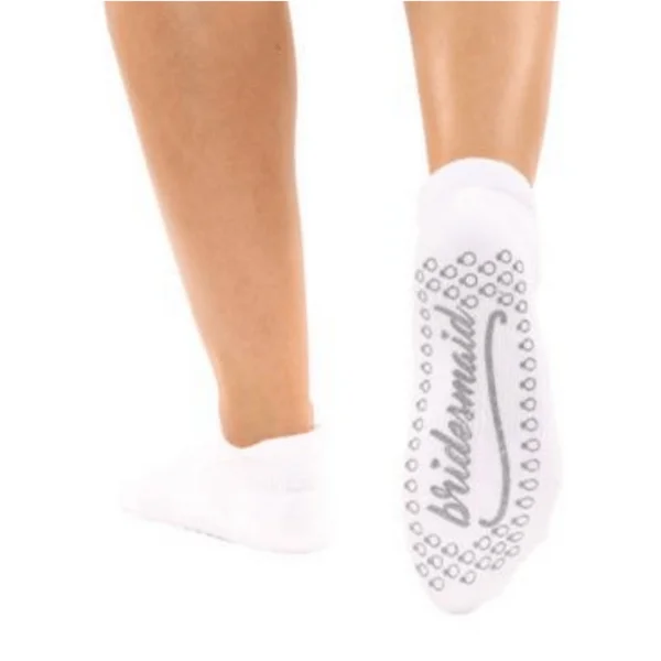 sock drying running -  Bridesmaid Grip Socks (Barre / Pilates)