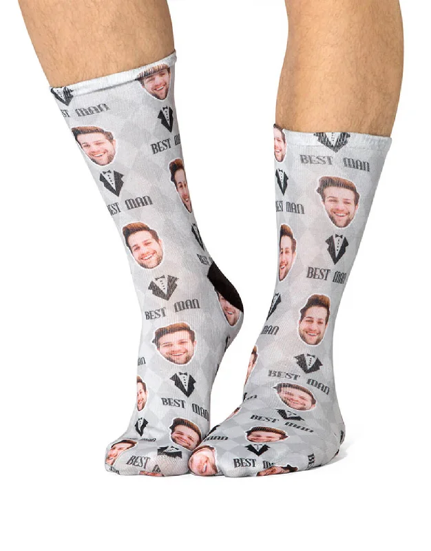 sock sets running -  Best Man Face Socks