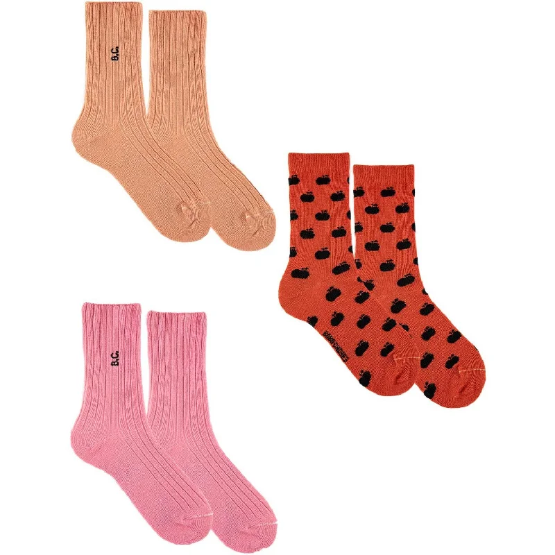 sock offers running -  Bobo Choses Ketchup Bc Long Socks 3-Pack