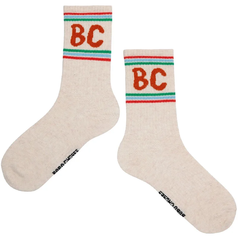 sock packaging hiking -  Bobo Choses White B.C Shadow Long Socks