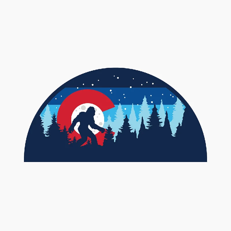 sock sets hiking -  Colorado Bigfoot Silhouette Sticker