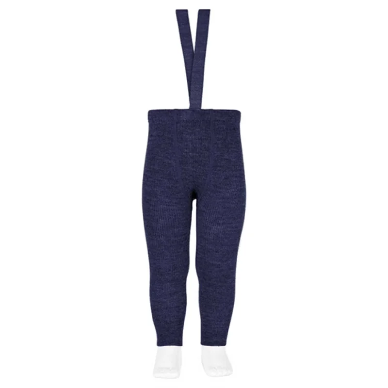 sock materials thermal -  Cóndor Tights Wool Navy Blue