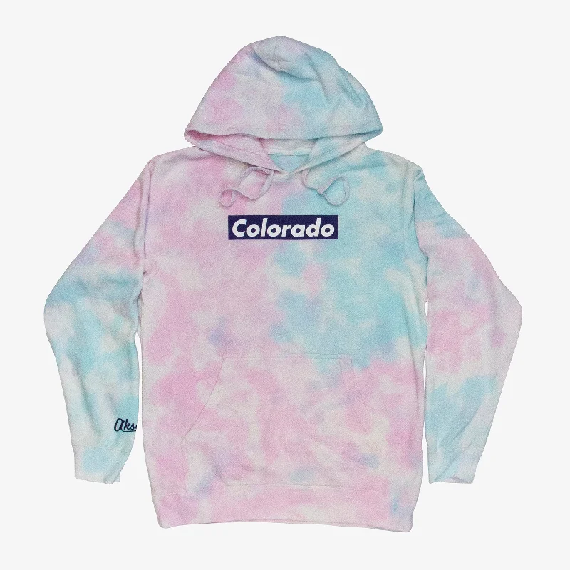 sock sales hiking -  Cotton Candy Tie-Dye Colorado Skate Hoodie