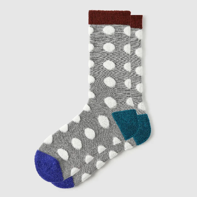 sock variety running -  Women's Cozy Big Dot Crew Socks