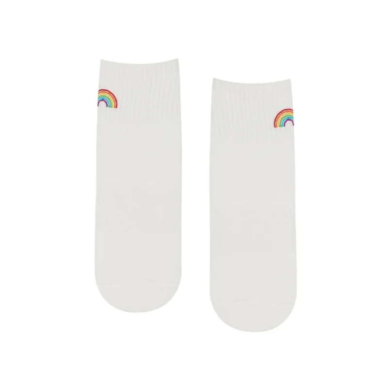 sock refunds running -  Crew Grip Socks - Rainbow Quarter (Barre / Pilates)