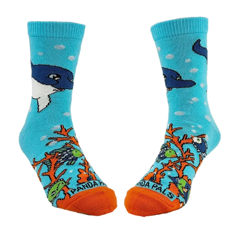 sock refunds custom -  Sock Panda - Dolphins in the Ocean Socks(Ages 3-7)