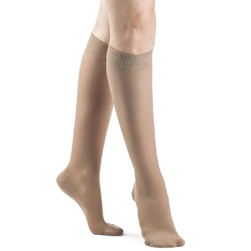 sock warranty thermal -  Dynaven Opaque Women's Knee High 30-40 mmHg w/ Silicone Top