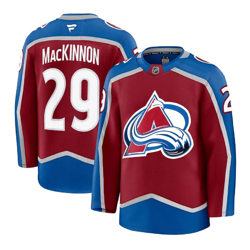 sock drying custom -  Fanatics Premium Senior Home Jersey -Colorado Avalanche Nathan MacKINNON