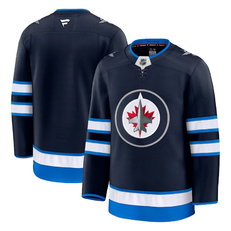 sock features custom -  Fanatics Premium Senior Home Jersey - Winnipeg Jets