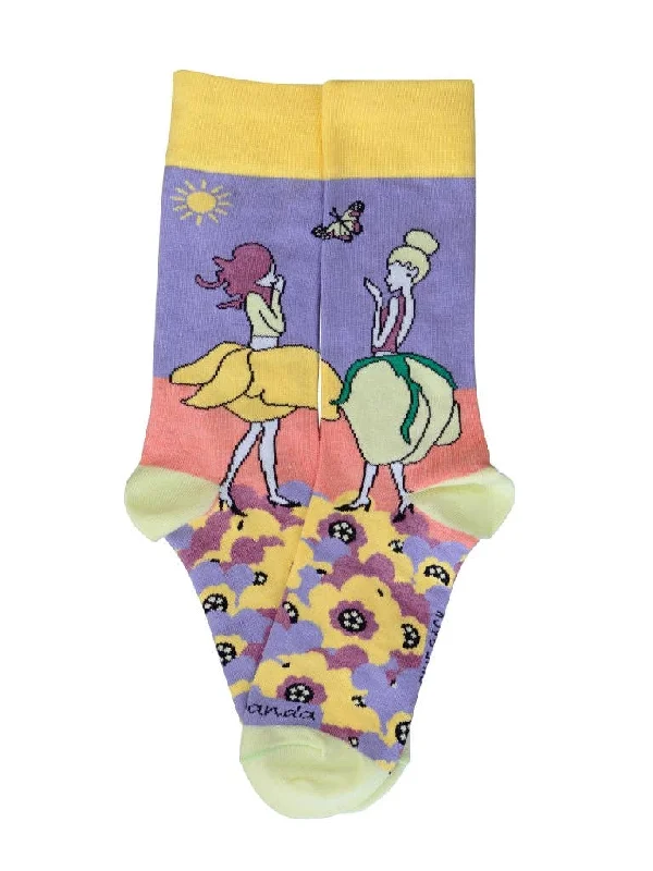 sock exchanges thermal -  Sock Panda - Flower Fairies in the Garden Socks