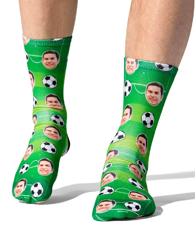 sock durability custom -  Football Face Socks