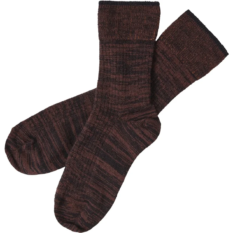 sock uses running -  FUB Dark Navy/Clay 2-pak Melange Socks