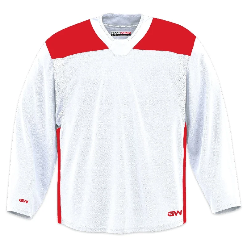 sock stock hiking -  GameWear GW6500 ProLite Series Junior Hockey Practice Jersey - White / Red