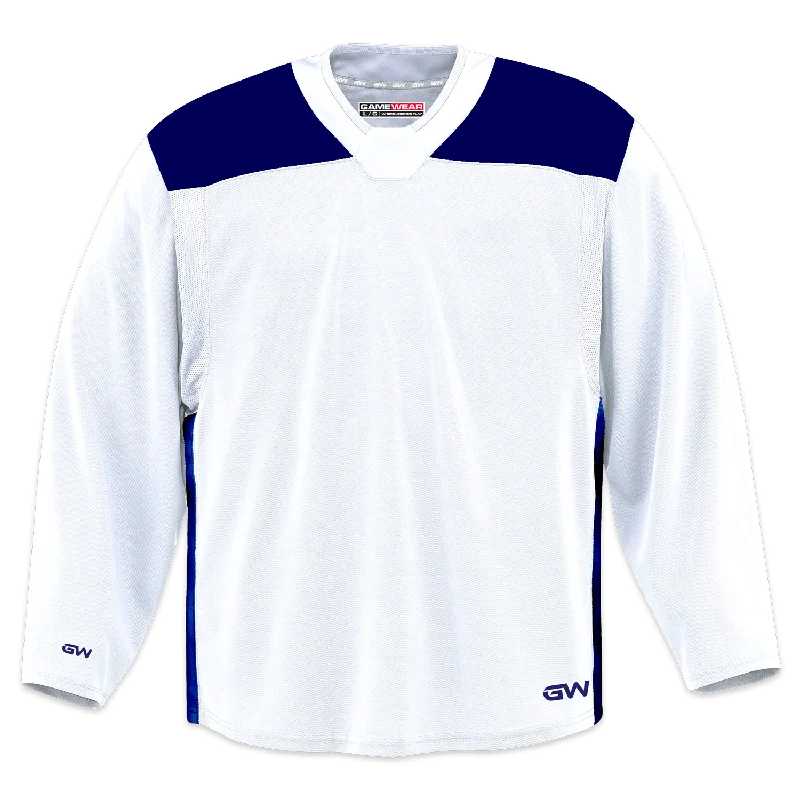 sock returns running -  GameWear GW6500 ProLite Series Senior Hockey Practice Jersey - White / Royal