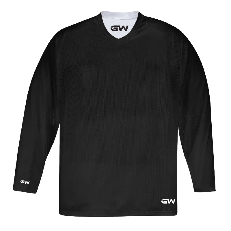 sock guarantee running -  GameWear GW7500 ProLite Series Reversible Junior Hockey Practice Jersey - Black / White