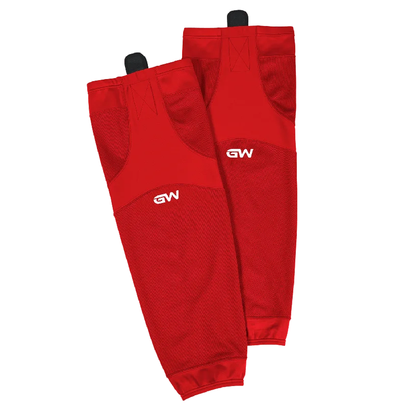 sock stock custom -  GameWear SK6500 Single Tone Practice Socks - Red