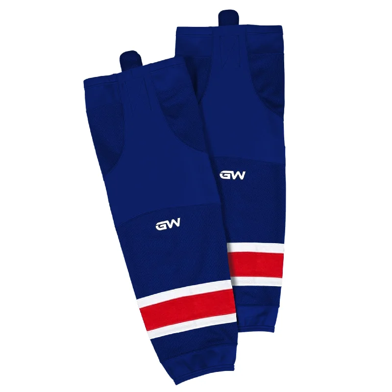 sock prices hiking -  GameWear SK8500 Pro Sock - New York Rangers Home